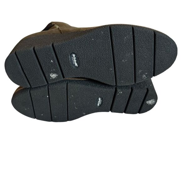 Dr. Scholl's Womens Size 11 Berklie Suede Ankle Wedge Zipper Boot in Olive Color - Picture 7 of 8